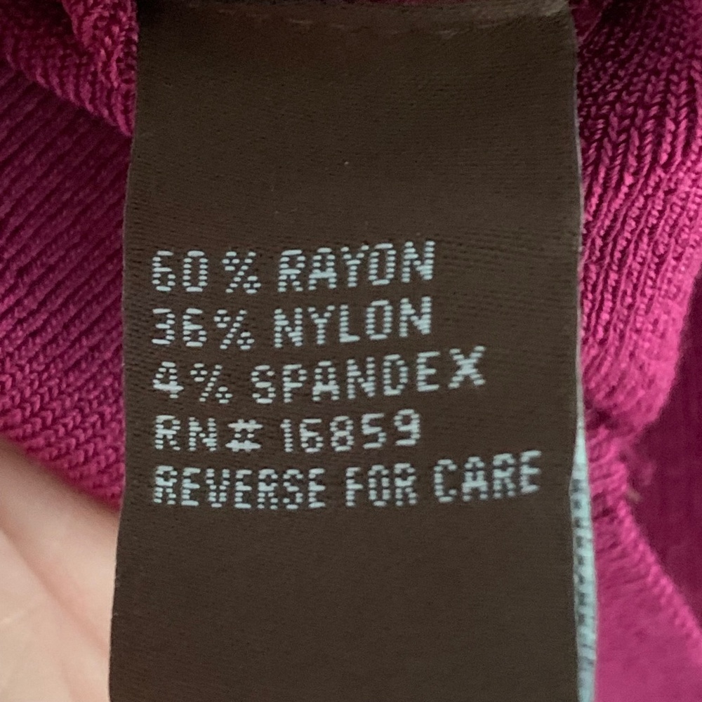 J. McLaughlin Magenta Ribbed Fit-and-Flare Dress - Picture 7 of 8